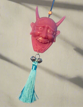 Load image into Gallery viewer, Raspberry/cyan Hannya
