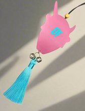 Load image into Gallery viewer, Raspberry/cyan Hannya
