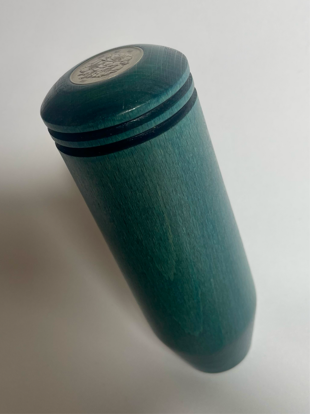 Turquoise beech wood shift knob