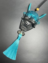 Load image into Gallery viewer, Cyan/black Hannya
