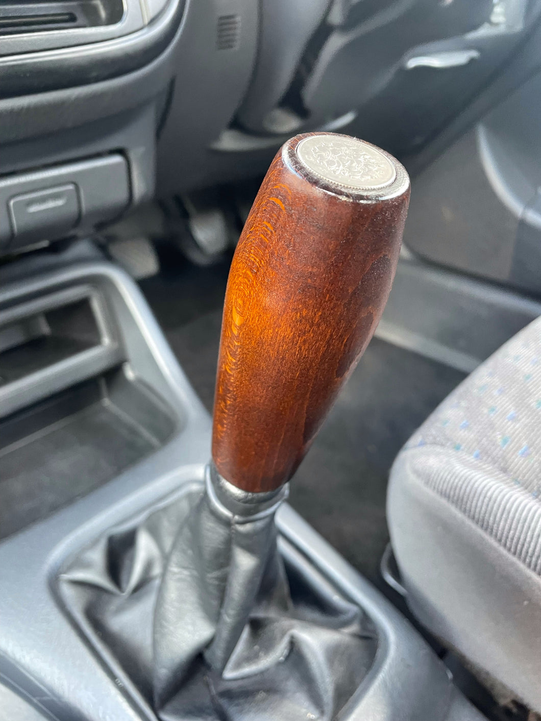 Deep brown beech wood shift knob