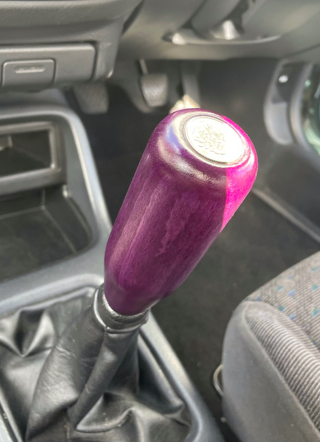 Purple beech wood shift knob