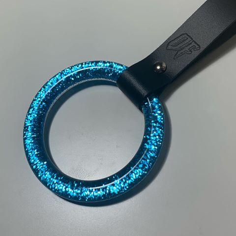 Blue Glitter ring