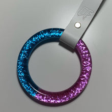 Load image into Gallery viewer, Pink &amp; Blue Glitter ring
